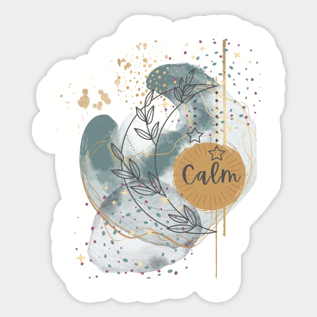 CALM! Sticker by Sheer_Serenity